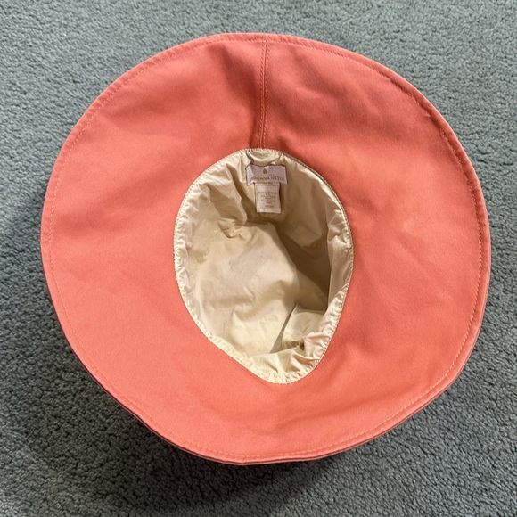 Helen Kaminski Salmon Cotton Canvas wide brim sun hat main image 4